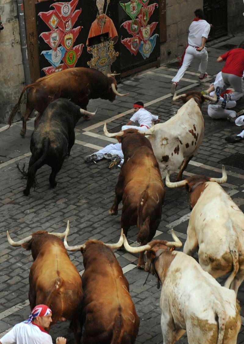 Běh s býky - španělská Pamplona
