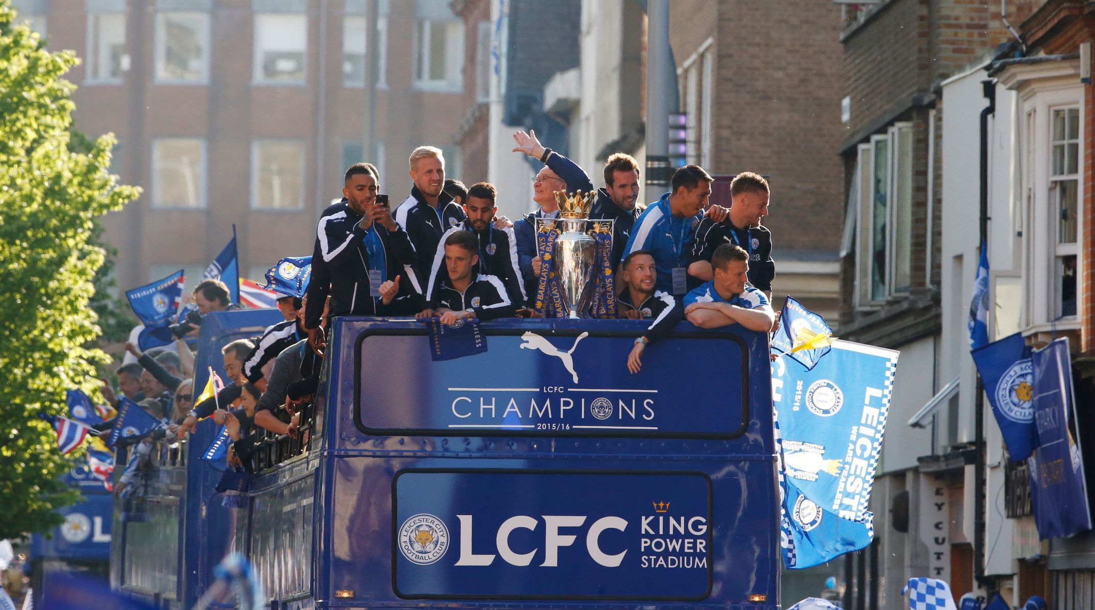Oslavy mistrovského titulu Leicesteru City
