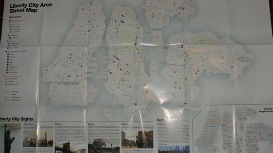 Mapa Liberty City z Grand Theft Auto IV