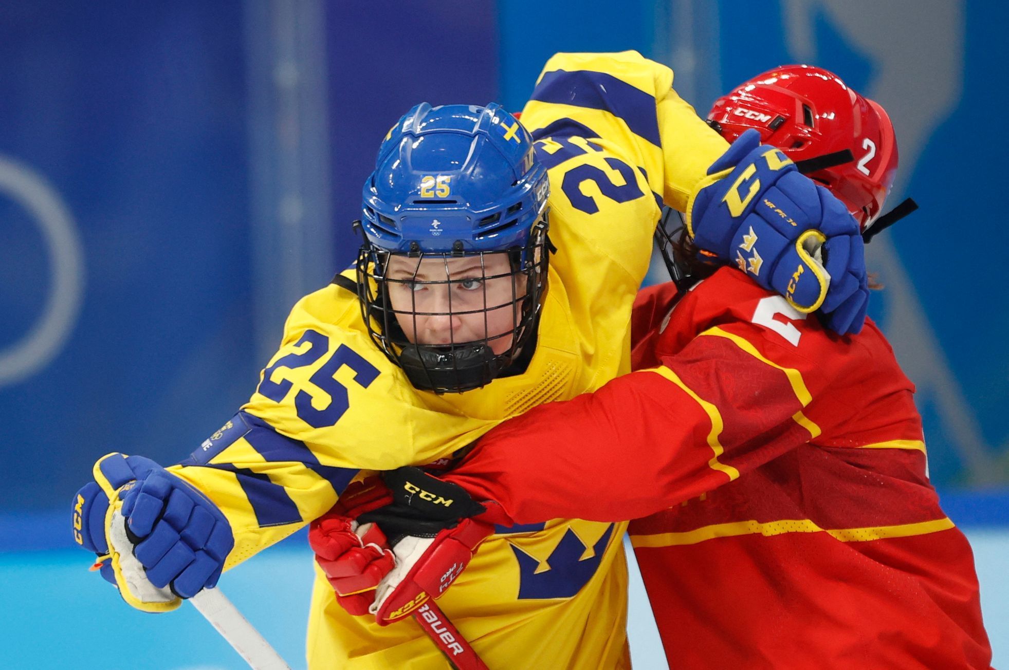 Utkání Švédek s Číňankami na olympiádě v Pekingu 2022