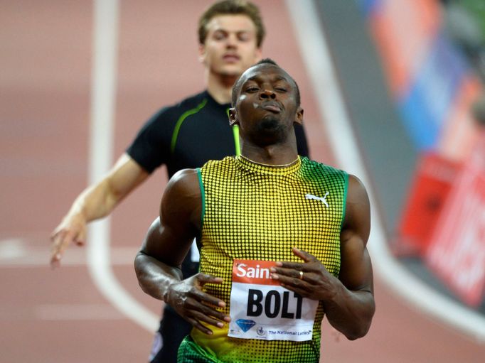 Diamantová ligy Londýn 2013, 100 m: Usain Bolt