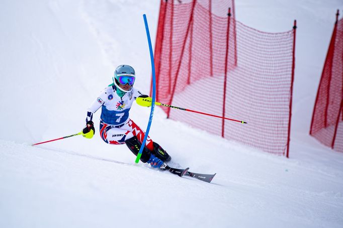 Tereza Kmochová ve druhém kole kombinace na deaflympiádě 2019.