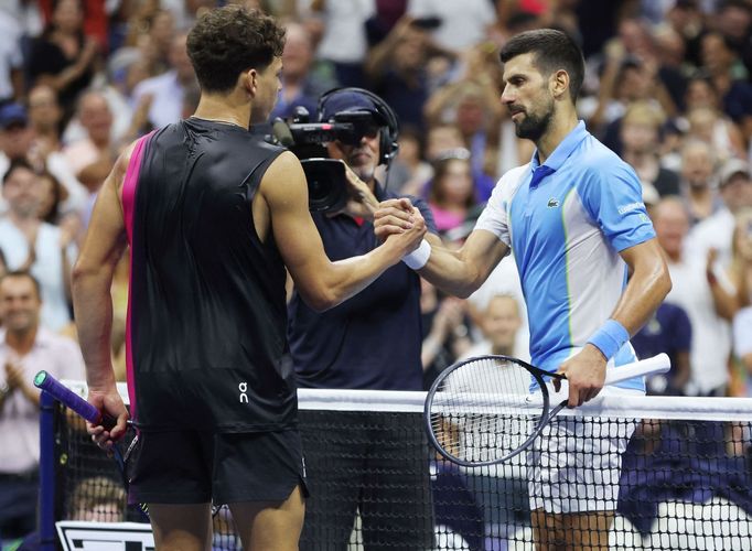 Novak Djokovič - Ben Shelton, semifinále US Open 2023