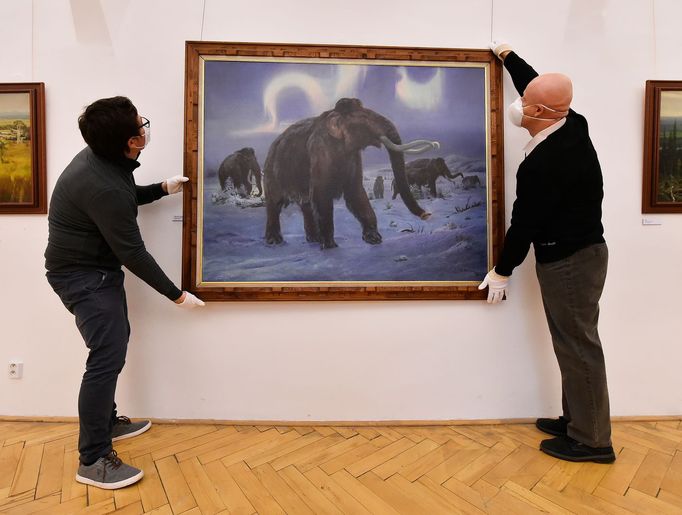 Snímek z výstavy Cesty do pravěku aneb Ve stopách Zdeňka Buriana.