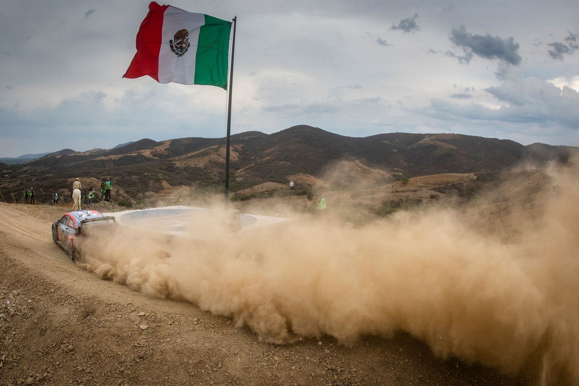 Ott Tänakv Hyundai při Mexické rallye 2020