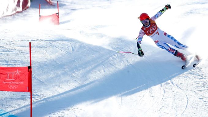 Mikaela Shiffrinová v obřím slalomu na ZOH 2018