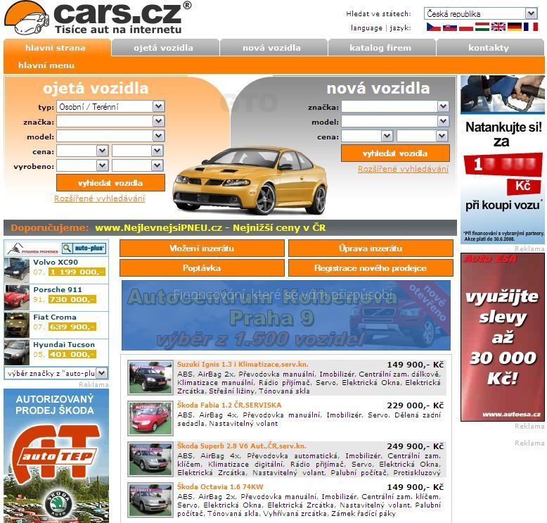 Inzertní server Cars.cz