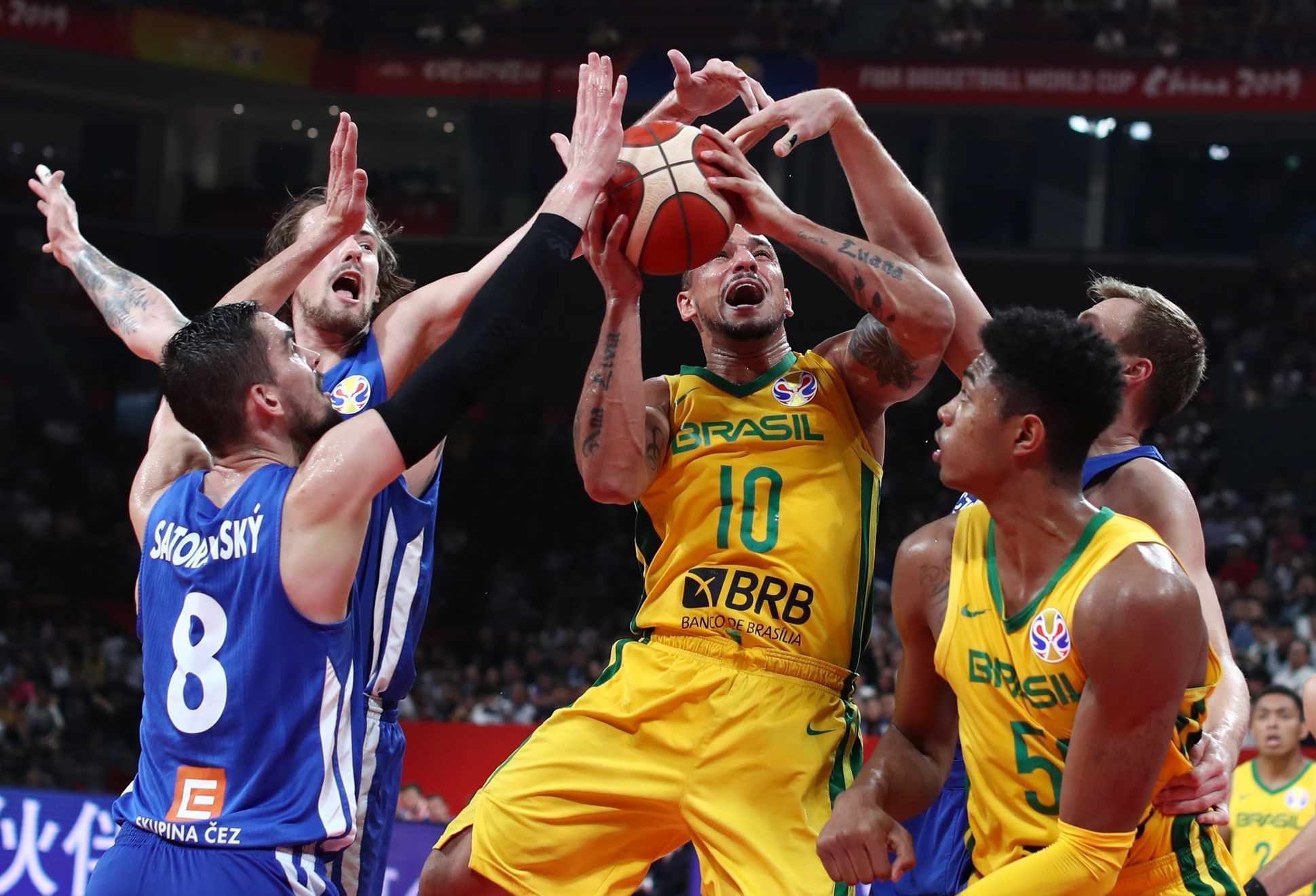 basketbal, MS 2019, Česko - Brazílie