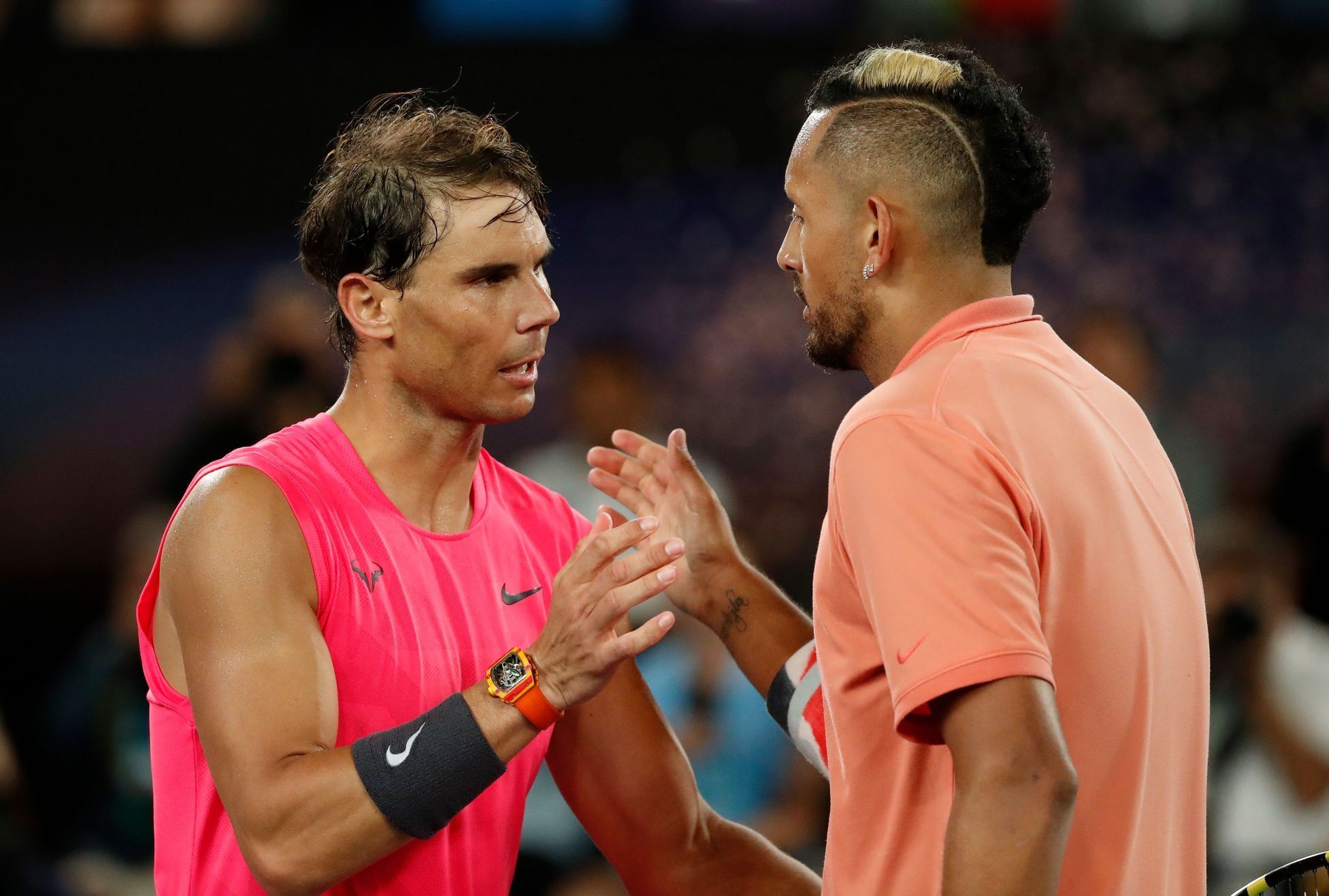 Rafael Nadal a Nick Kyrgios v osmifinále Australian Open 2020