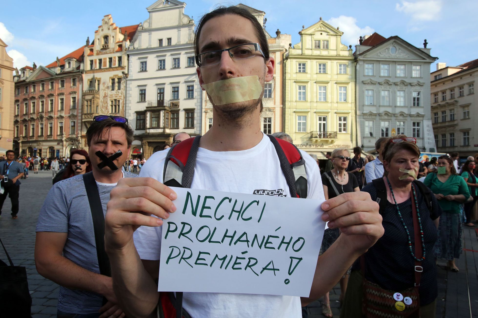 Tichý protest proti Babišovi