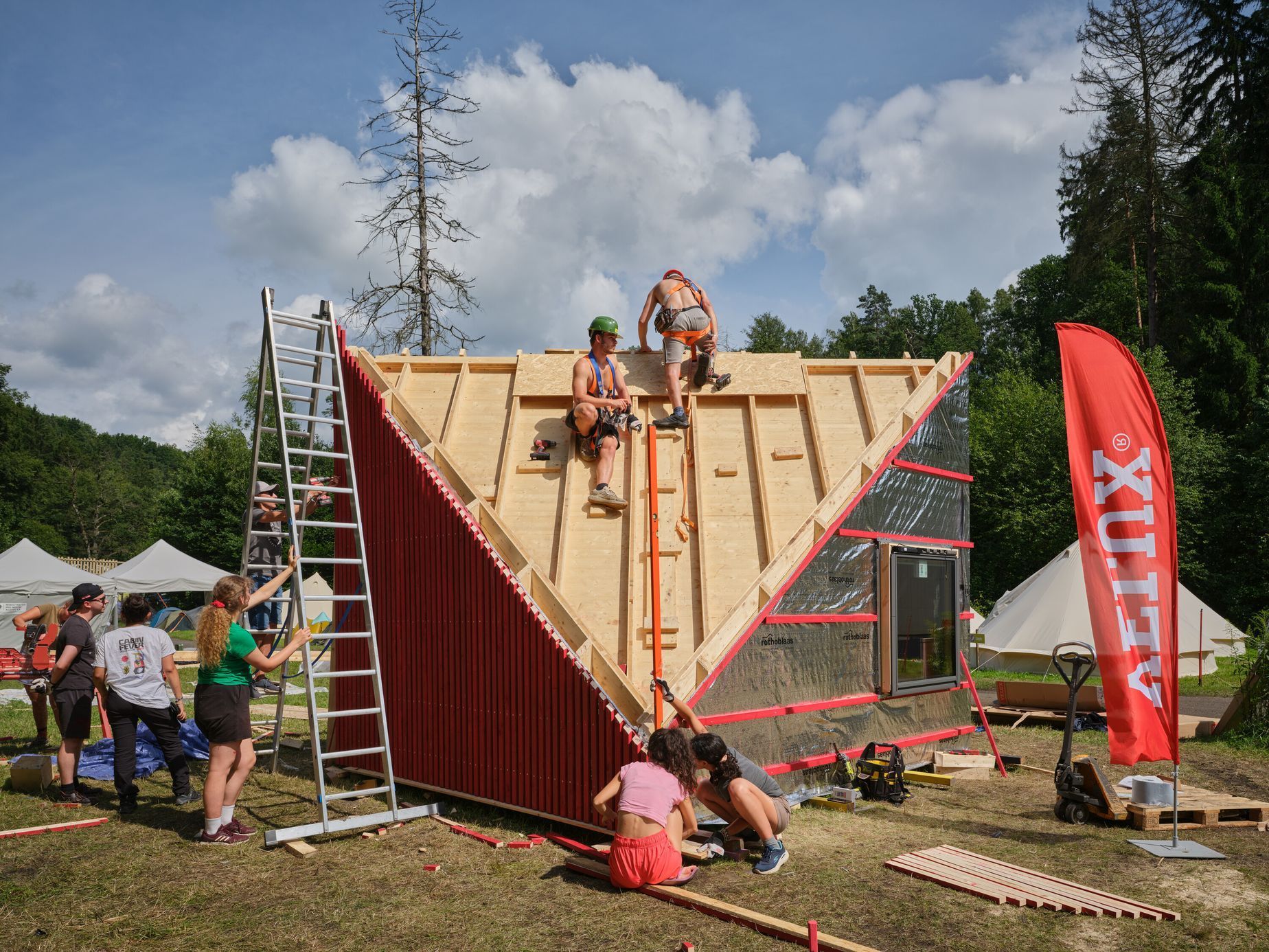 rekreační bydlení, glamping, škola, studenti, architektura, česká kamenice