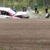 Finská rallye 2015: Giuseppe Santi, Subaru - nehoda