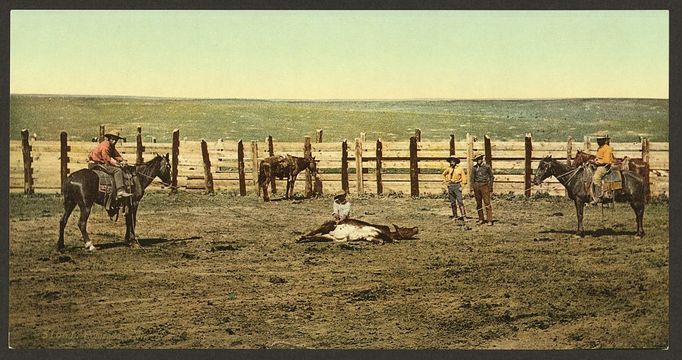 Historické fotky, fotochrom. Colorado krátce po odeznění zlaté horečky 1890-1905.