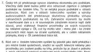Strana 3 - dopis, který společně ředitelé České televize, Primy a Novy poslali Václavu Klausovi. Zástupci televizí nechtějí, aby Klaus podepsal zákon o fondu kinematografie.