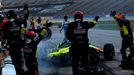 Santino Ferrucci v závodě IndyCar na Texas Motor Speedway