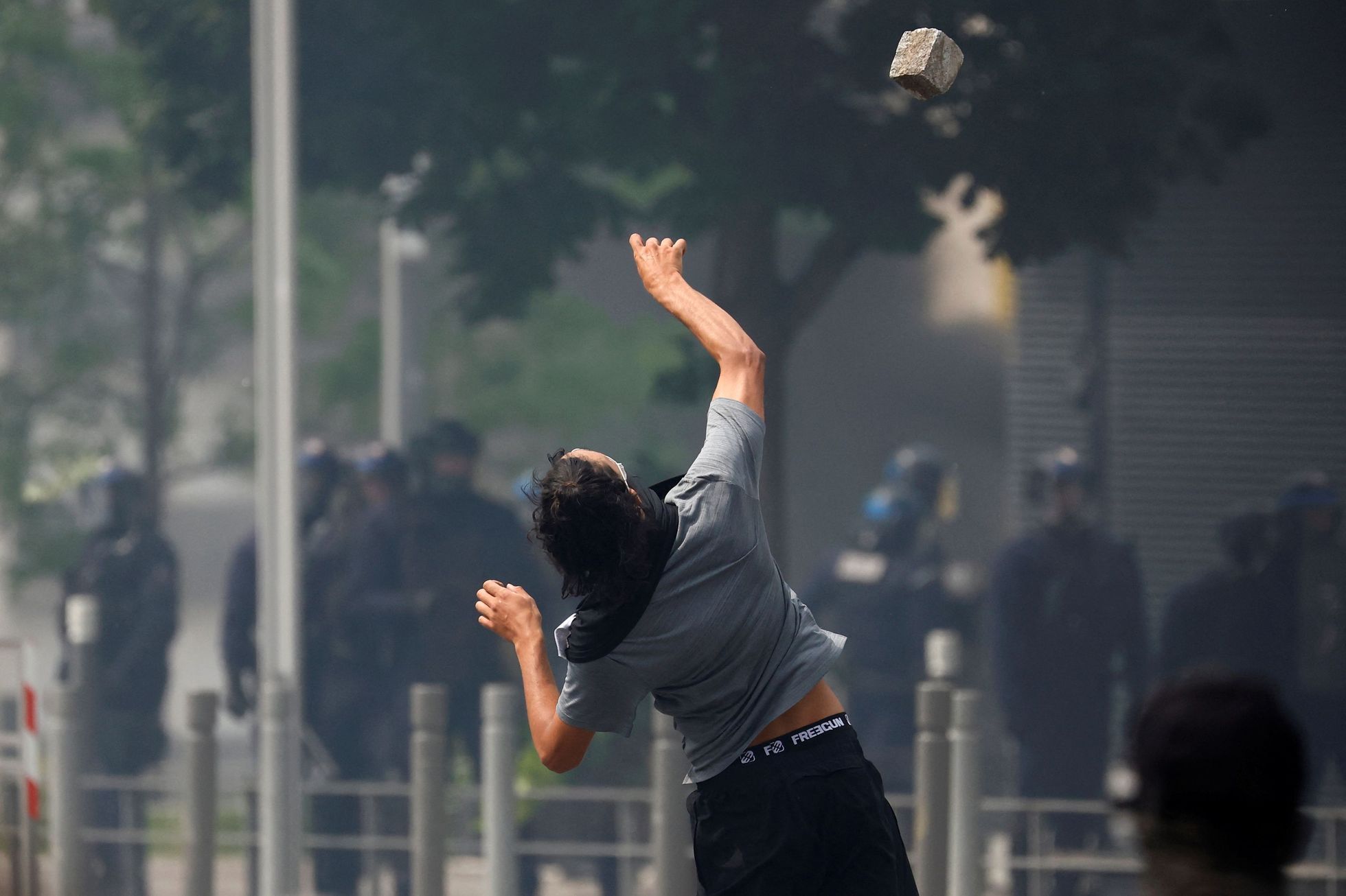 Francie protest nahel demonstrace