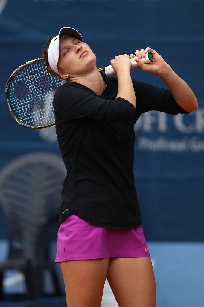 Markéta Vondroušová na J&T Banka Prague Open 2017.