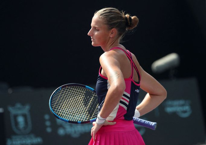 Karolína Plíšková v utkání 2. kola turnaje v Guadalajaře
