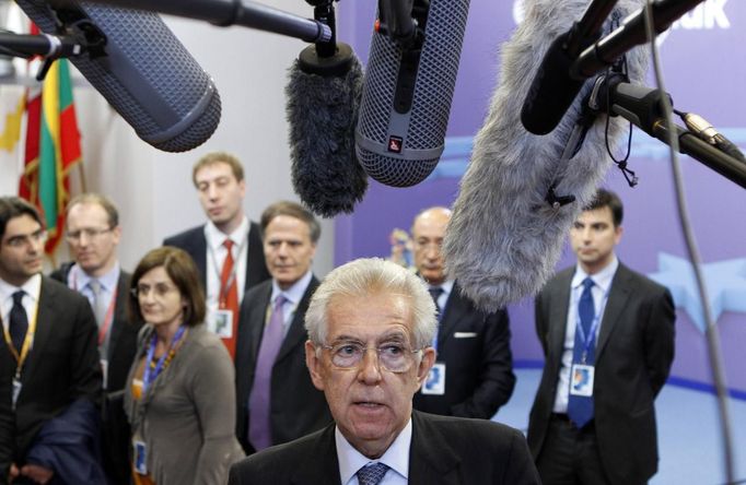 Mario Monti na summitu EU