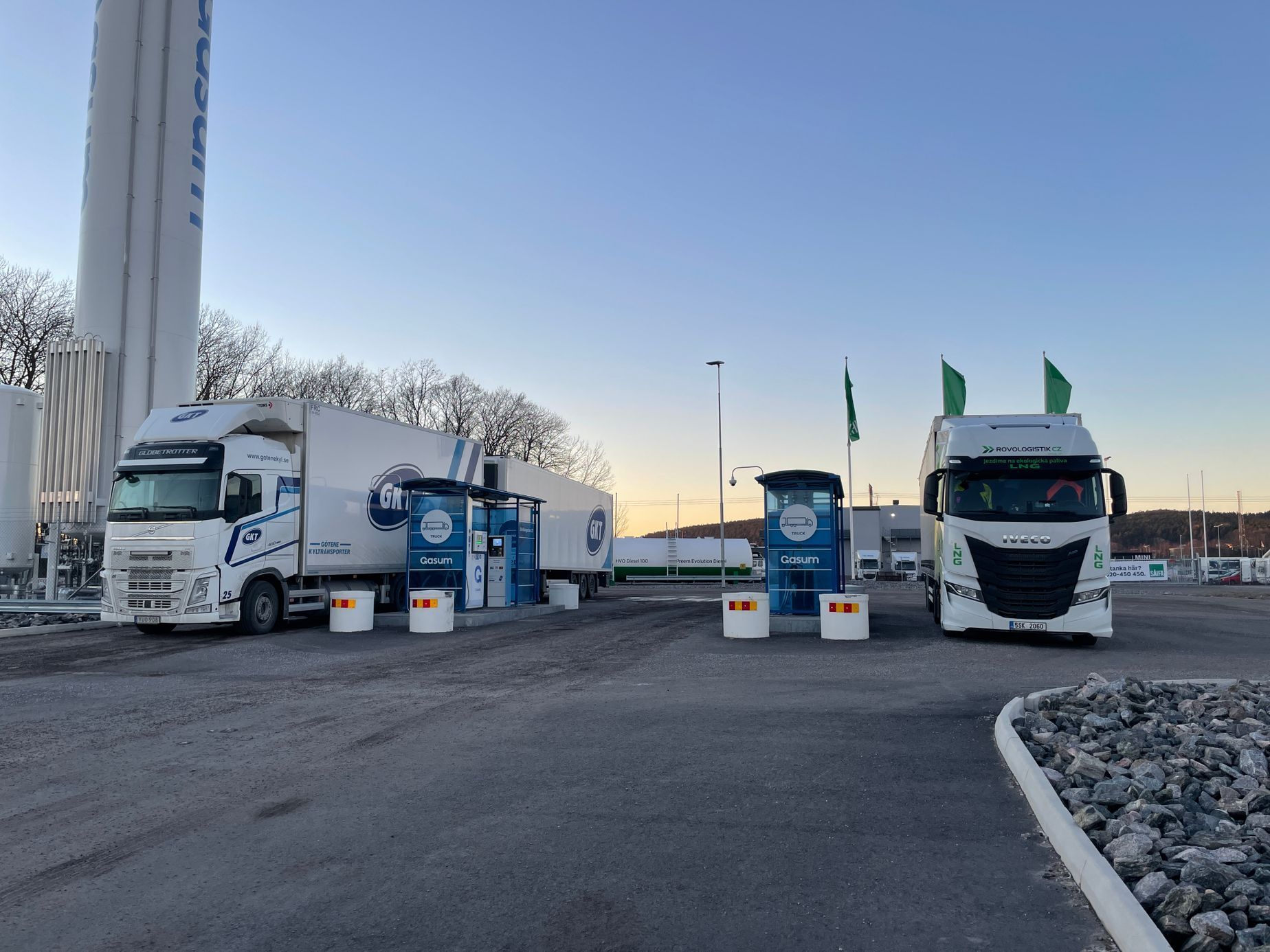 LNG kamion reportáž z cesty do Švédska