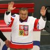 Přípravný zápas, hokej: Česká republika - Německo (Slavomír Lener a Jaroslav Pouzar)