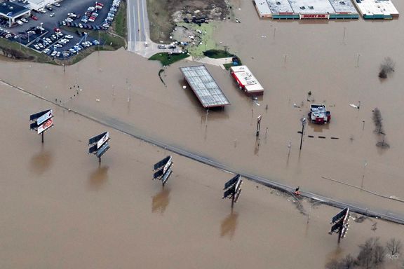 Povodně v americkém Missouri.