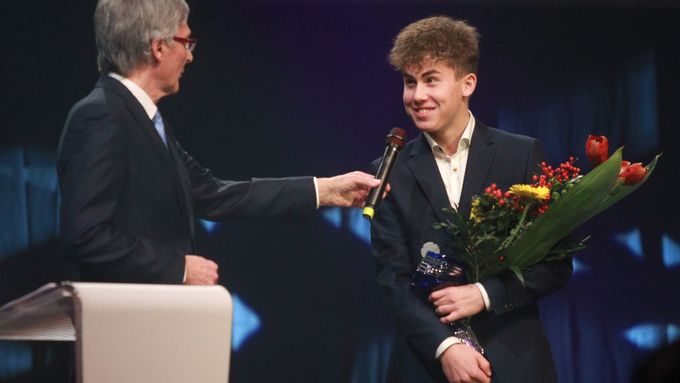 Patnáctiletý Max Mrva převzal cenu za tenisový talent roku.