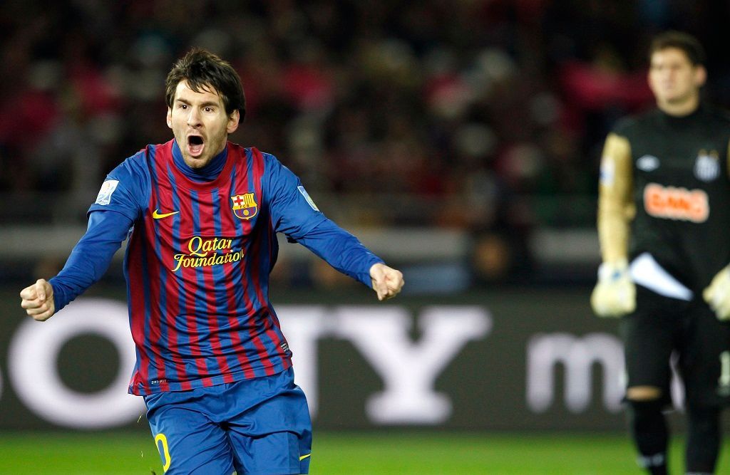 MS klubů: Barcelona - Santos (Messi)