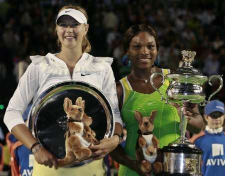 Maria Šarapovová a Serena Williamsová