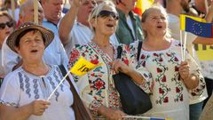 FILE PHOTO: Moldova's pro-European Party of Action and Solidarity (PAS) launches election campaign in Chisinau
