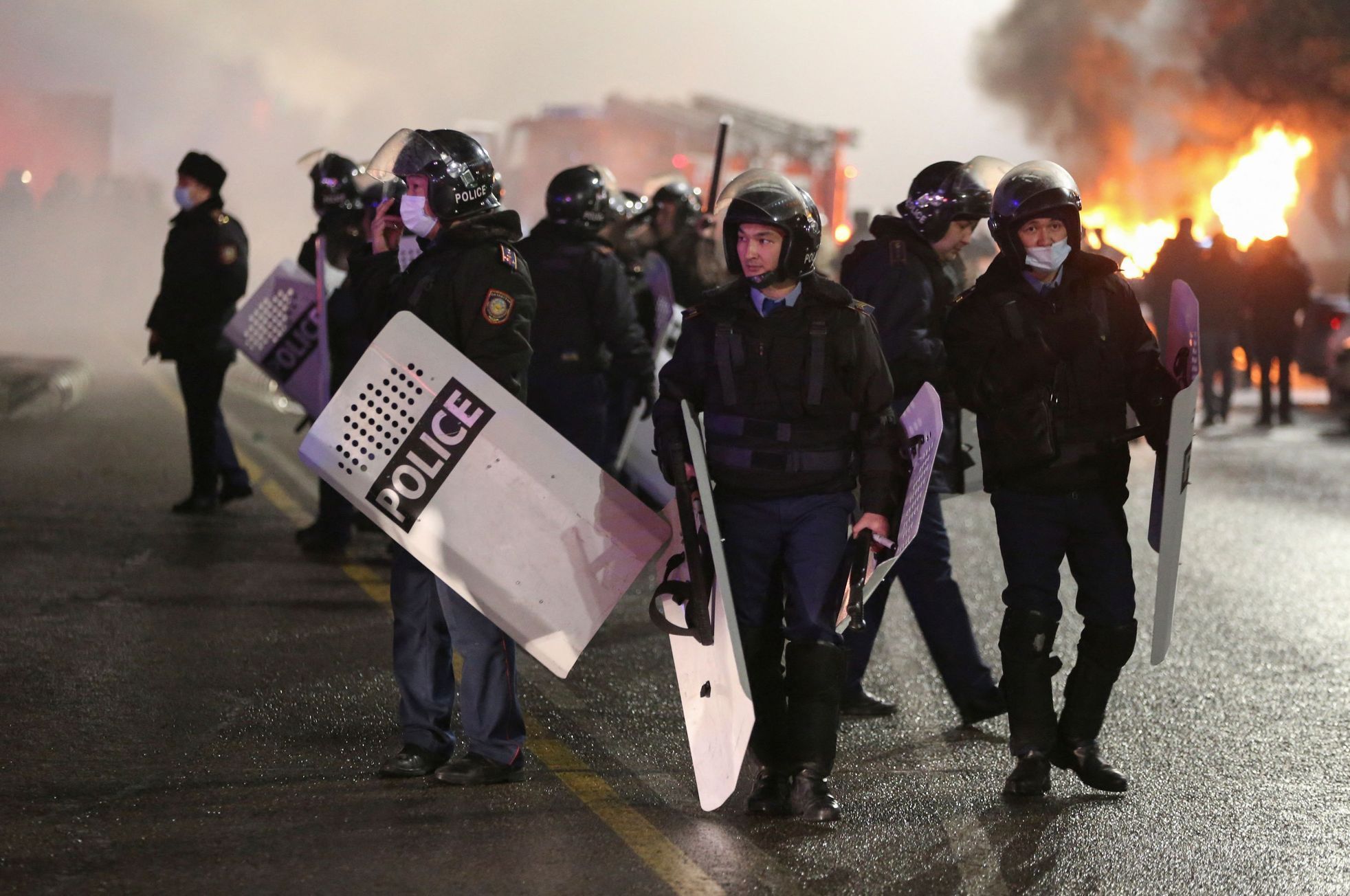 Protesty v Kazachstánu