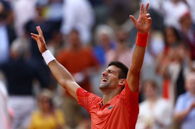 Novak Djokovič po vítězství na Roland Garros