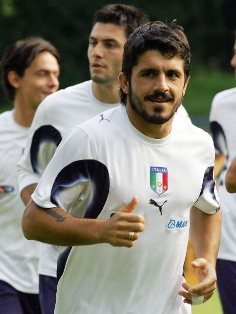 Italský fotbalista Gennaro Gattuso