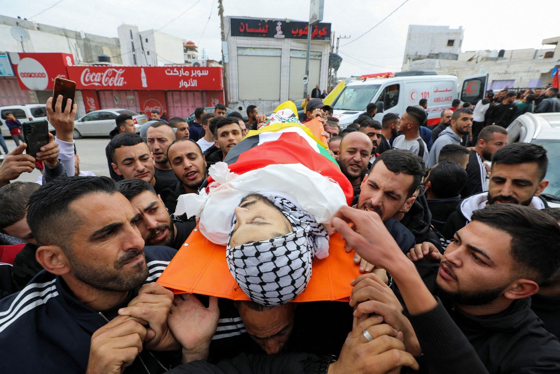 Izrael Palestinci pohřby 15