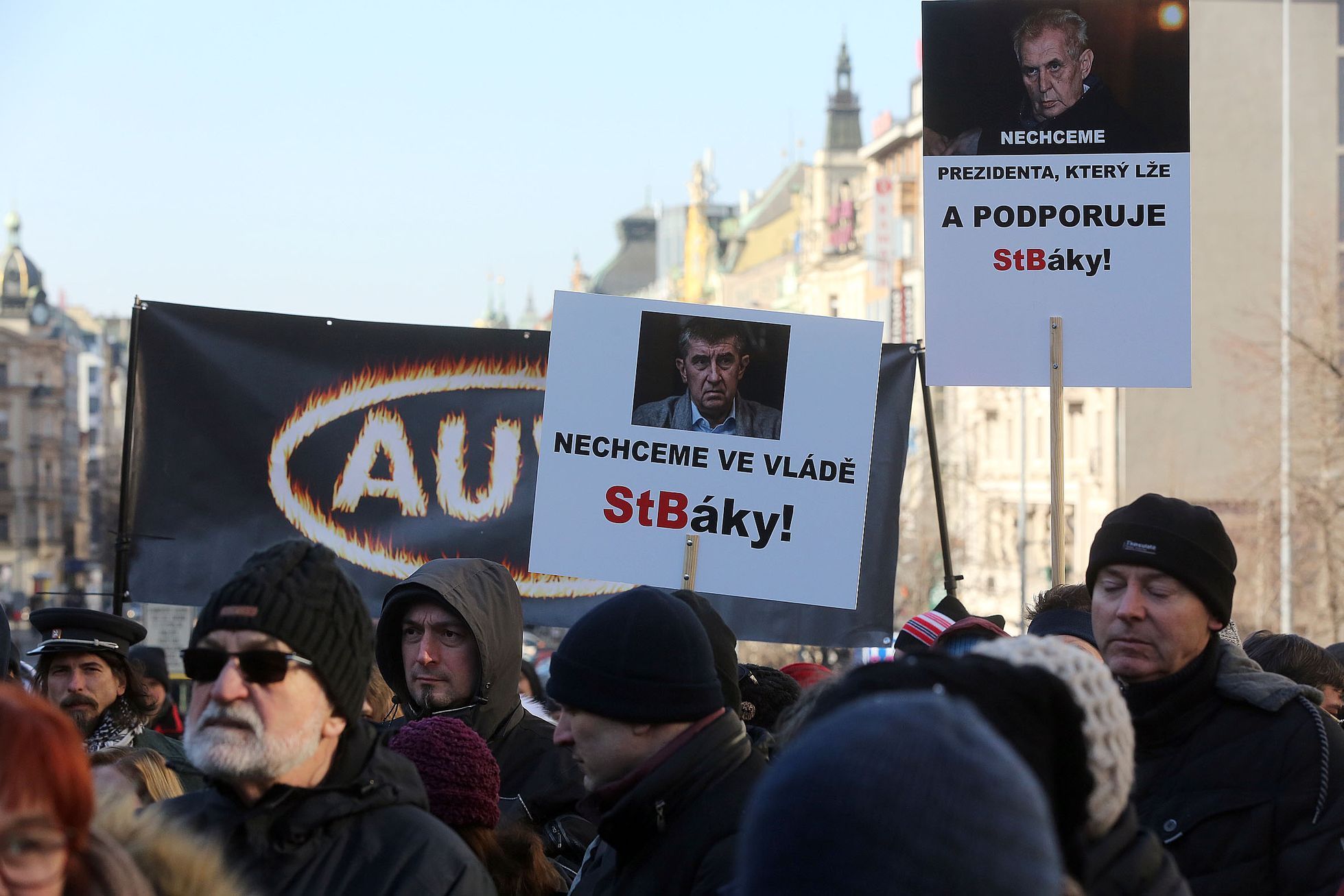 Demonstrace 25.února 2018 v Praze