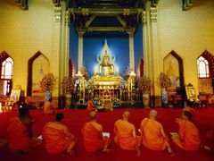 Bangkok - buddhističtí mnichové