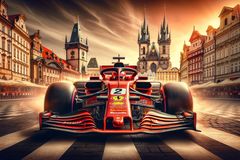 Formule 1 v Praze podle umělé inteligence: přes Karlův most i kolem Pražského hradu