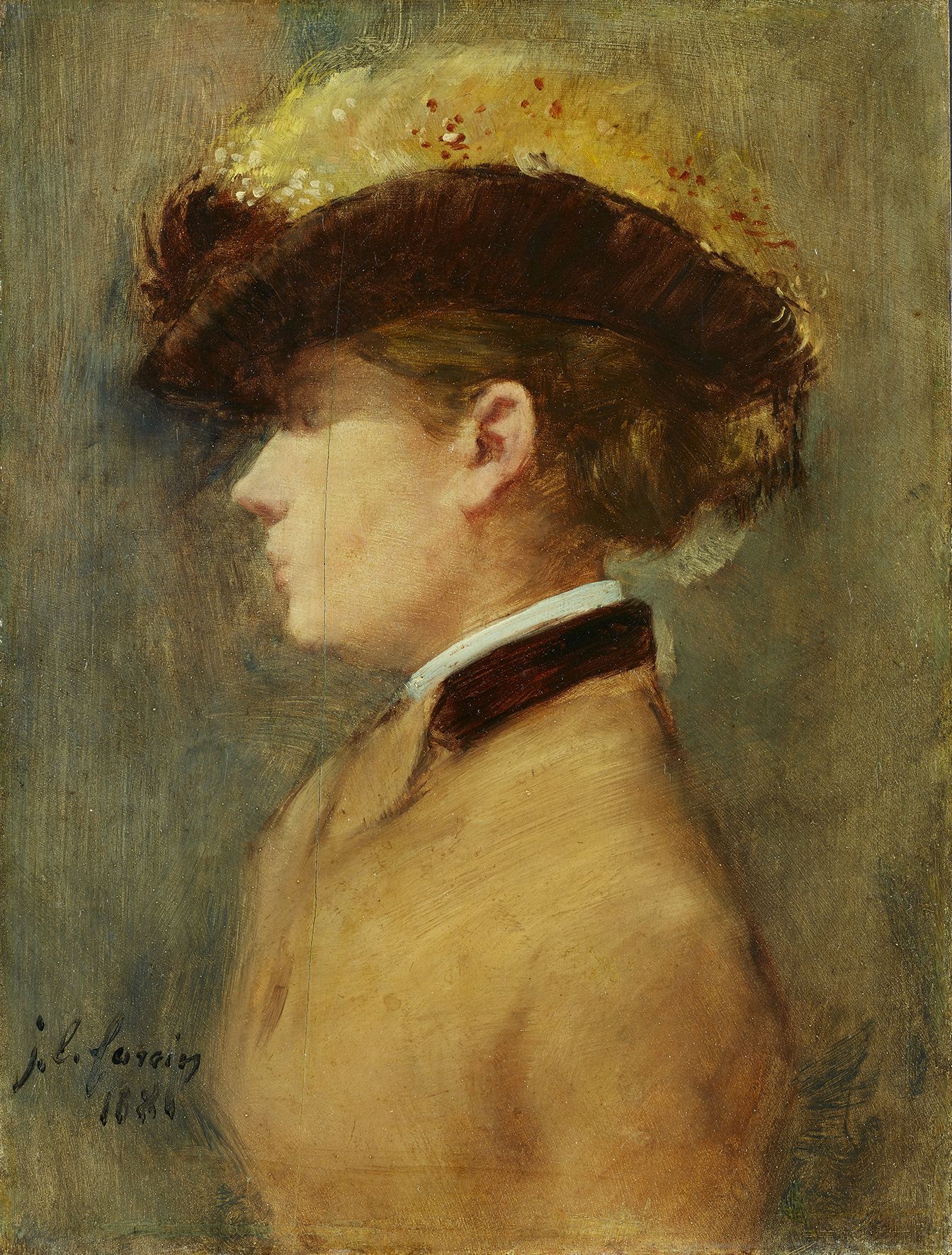Jean Louis Forain (1852–1931) Profil ženy 1881