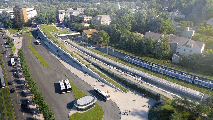 Jednou z etap je i modernizace trati Praha-Veleslavín – Praha-Ruzyně.