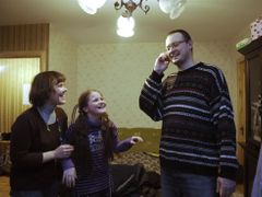 Ales Michalevič s manželkou a dcerou. Obě zůstaly v Bělorusku.