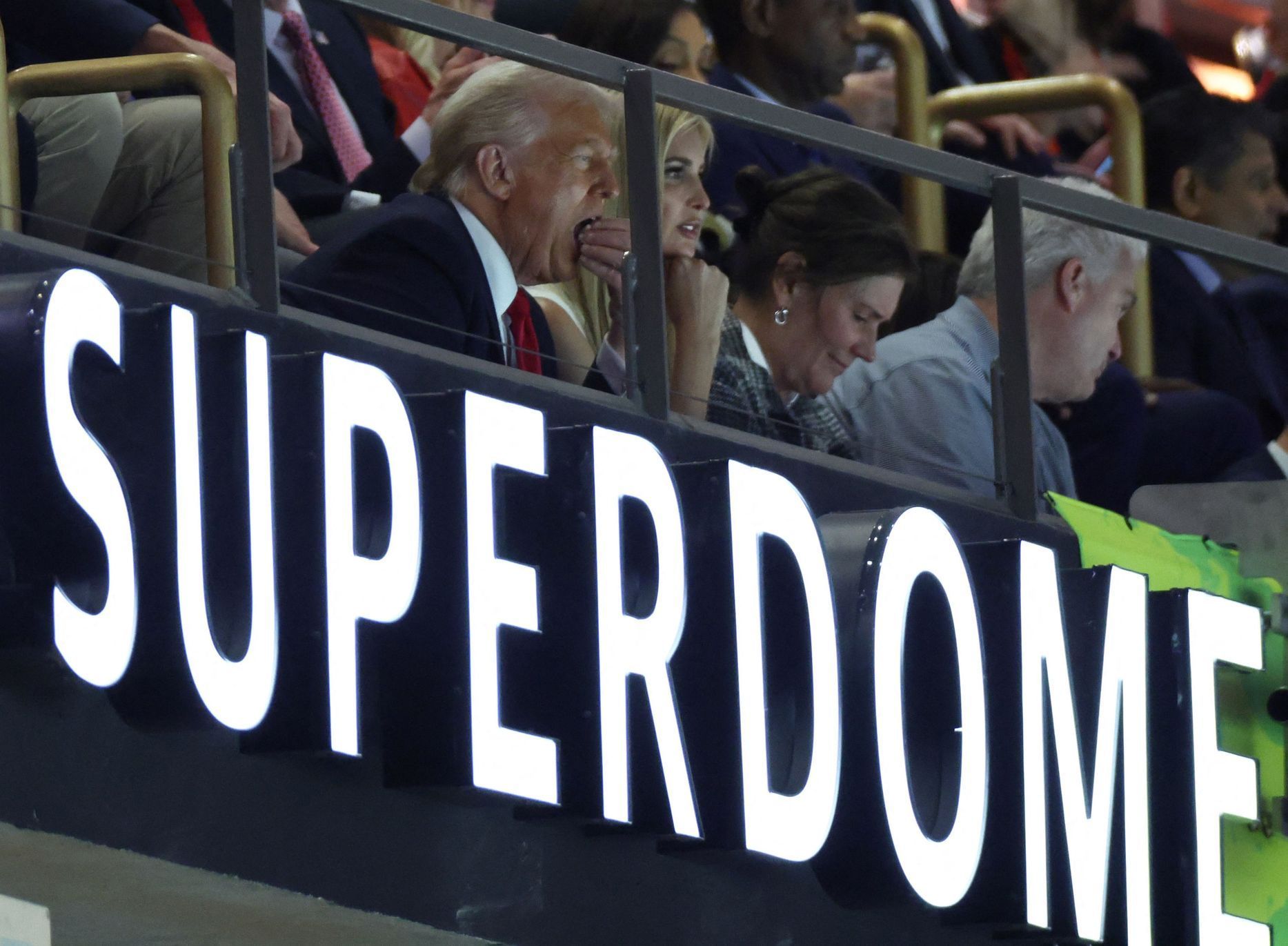 Super Bowl LIX  2025, Philadelphia - Kansas City: Donald Trump a Ivanka Trumpová