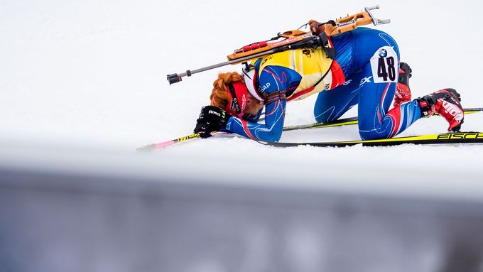 Prohlédněte si fotografie z vytrvalostního závodu na mistrovství světa v Oslu, který přinesl českým biatlonistkám umístění těsně pod stupni vítězů.