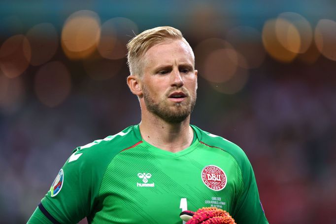 Kasper Schmeichel ve čtvrtfinále Česko - Dánsko na ME 2020