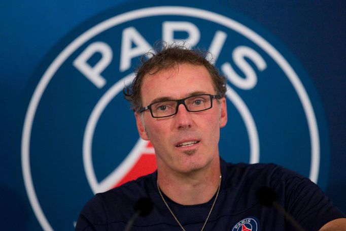 Laurent Blanc na tiskové konferenci PSG