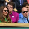 Catherine a vévodkyně z Cambridge a princ William v hledišti finále Wimbledonu 2021 Karolína Plíšková - Ashleigh Bartyová.