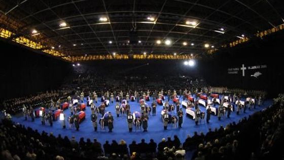 Pohřeb slovenských vojáků zemřelých při nehodě letadla