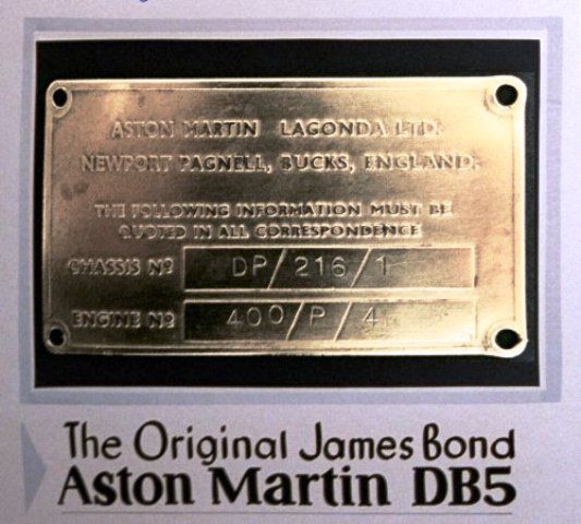 Astn martin DB5 - james Bond