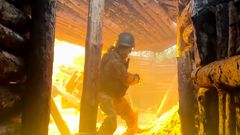 Ruské ministerstvo obrany zveřejnilo záběry ruské jednotky Dněpr útočící na ukrajinské pozice v oblasti Záporoží pomocí raketometů Grad.