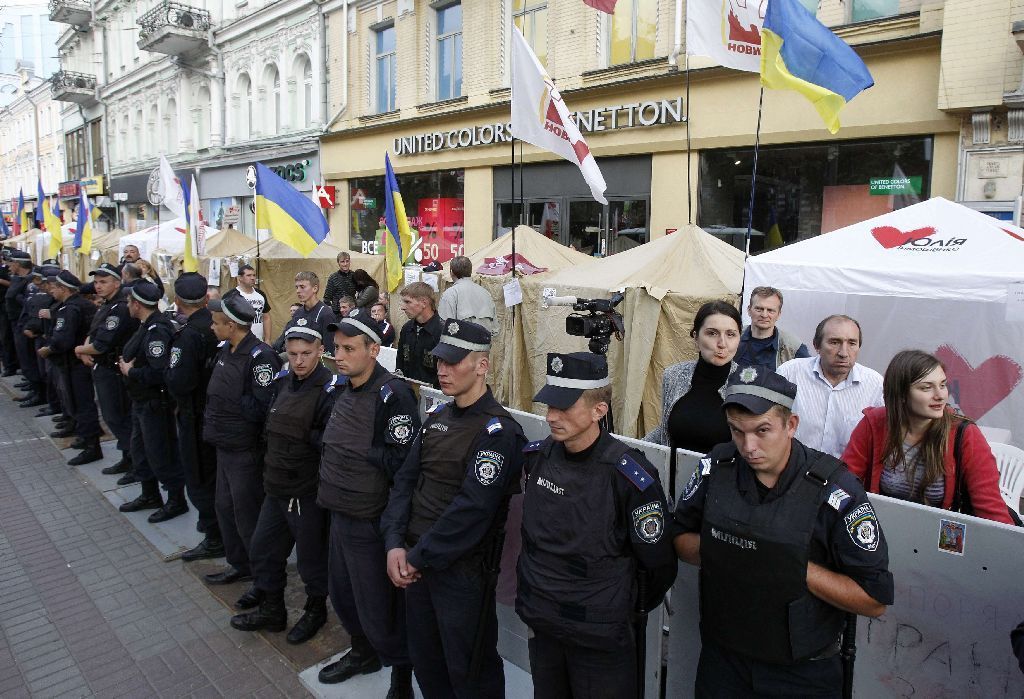 Protesty proti soudu s Tymošenkovou