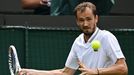 Daniil Medveděv v osmifinále Wimbledonu 2023.